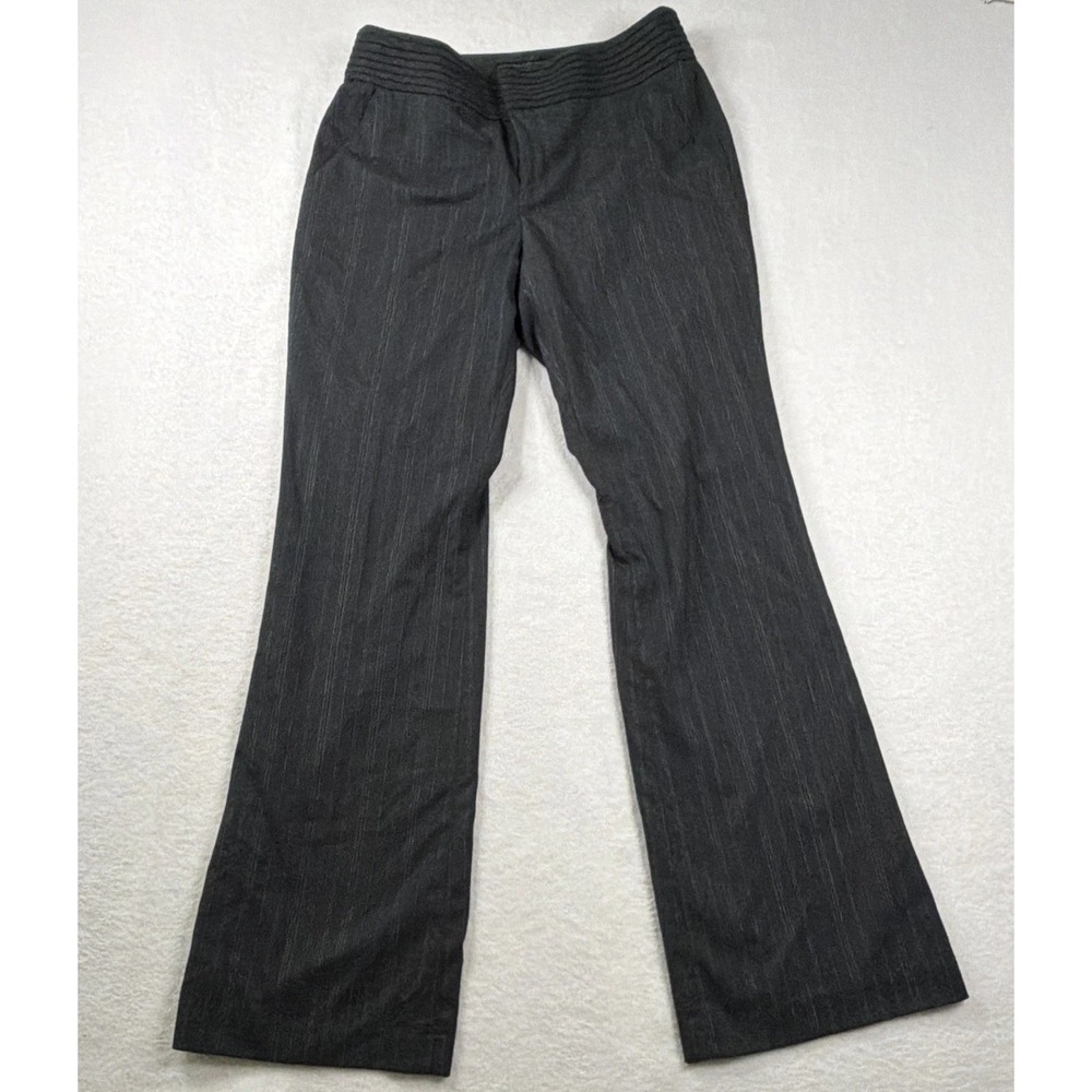 Banana Republic Gray Pinstripe Bootcut Dress Pants Career Office Siren Women's 4